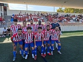 El once inicial del Jávea ante el Carcaixent.