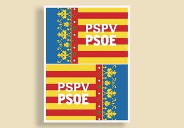 El PSPV elige los colores de la senyera para este 9 d'Octubre