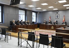 Sala del TSJPV, en una imagen de archivo.
