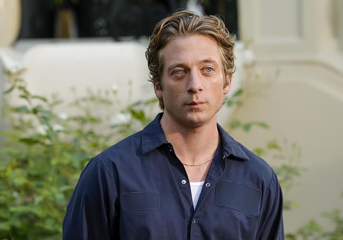 Jeremy Allen White en la presentación de su última película.