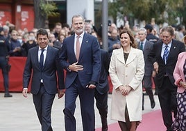 El rey Felipe VI su llegada a la ceremonia de los premios en una imagen de archivo.