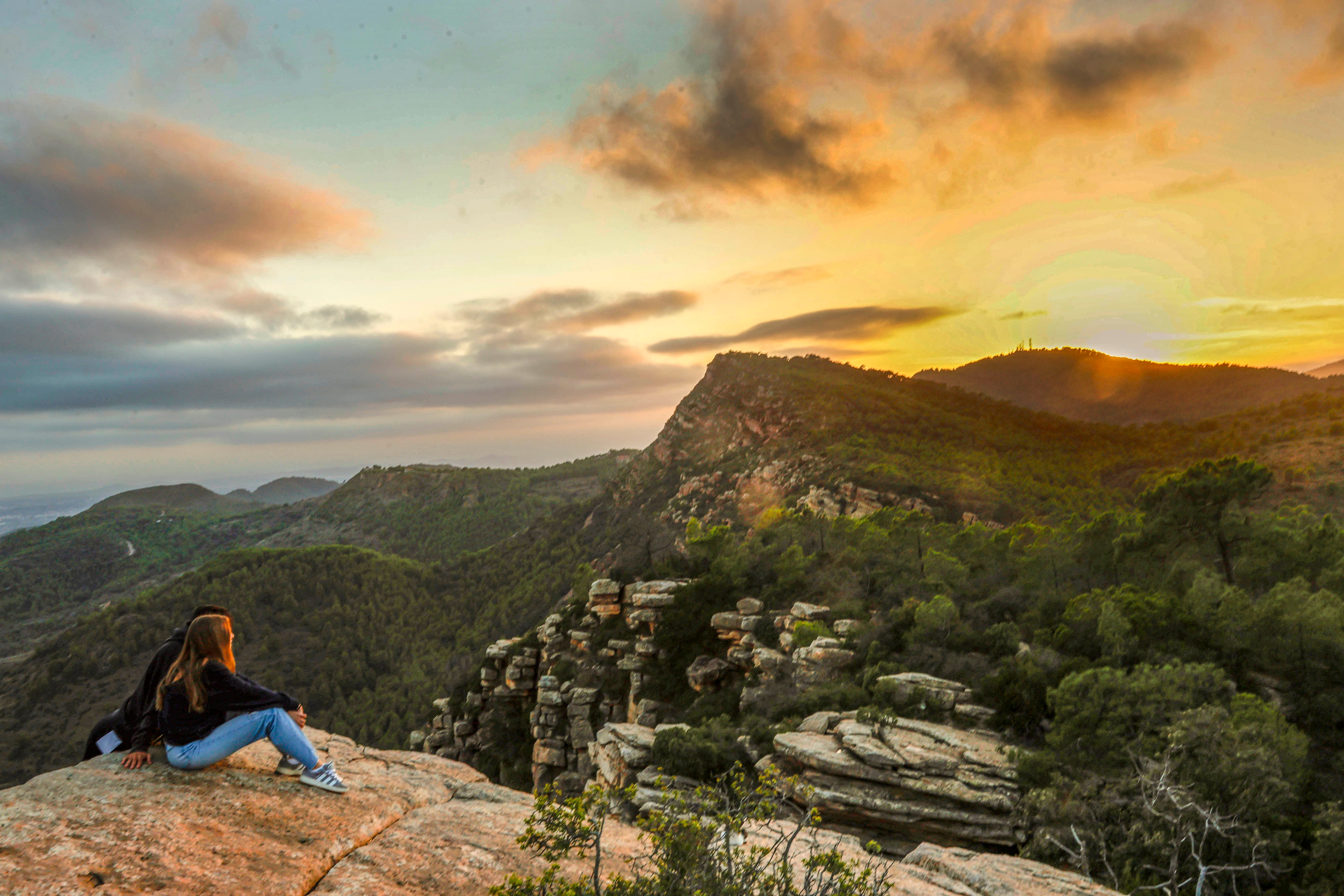 Atardecer desde el Garbí, en Serra.