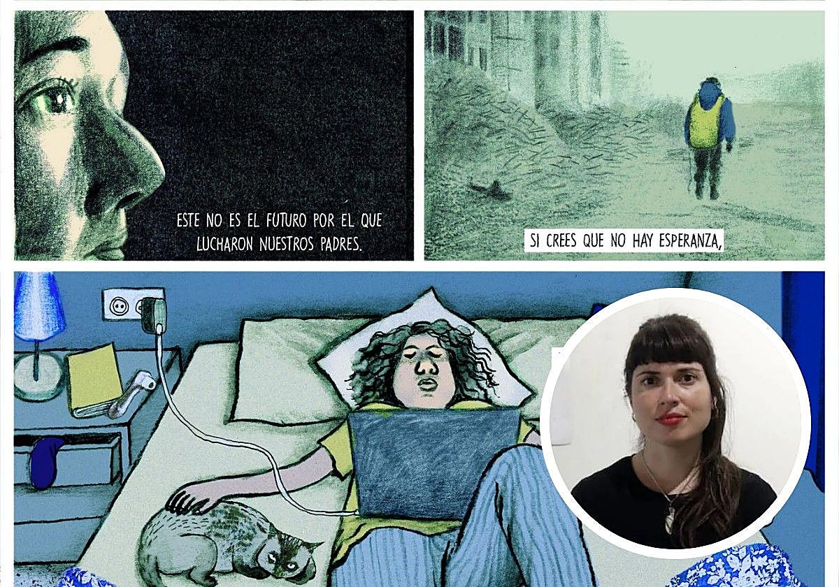 Unas viñetas de 'En vela' de la valenciana Ana Penyas.