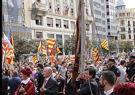 Procesión Cívica del 9 d'Octubre, en una imagen de archivo.