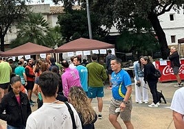 Zona de postmeta de una de las carreras organizadas en Vilamarxant.