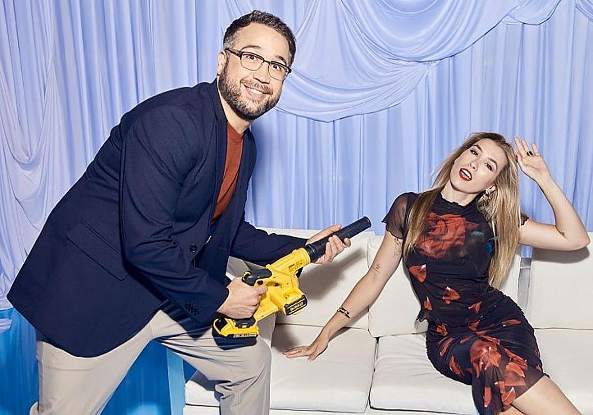 Aníbal Gómez y Eva Soriano, presentadores de 'Cuánto, cuánto, cuánto'.