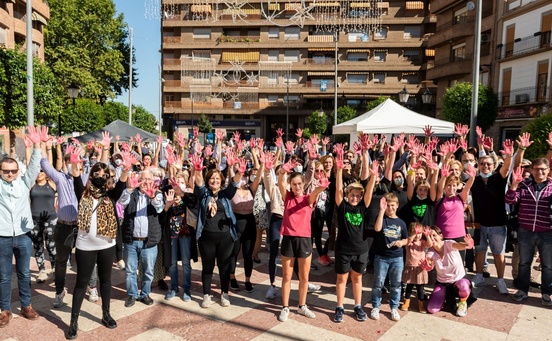 Una de las actividades que la asociación organiza para visibilizar el cáncer.