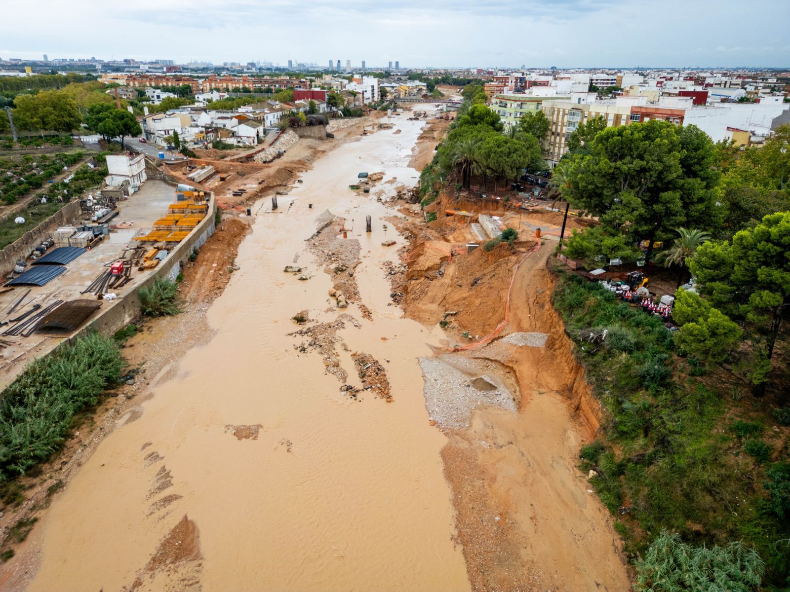 Así está el barranco del Poyo tras el paso de la dana Alice