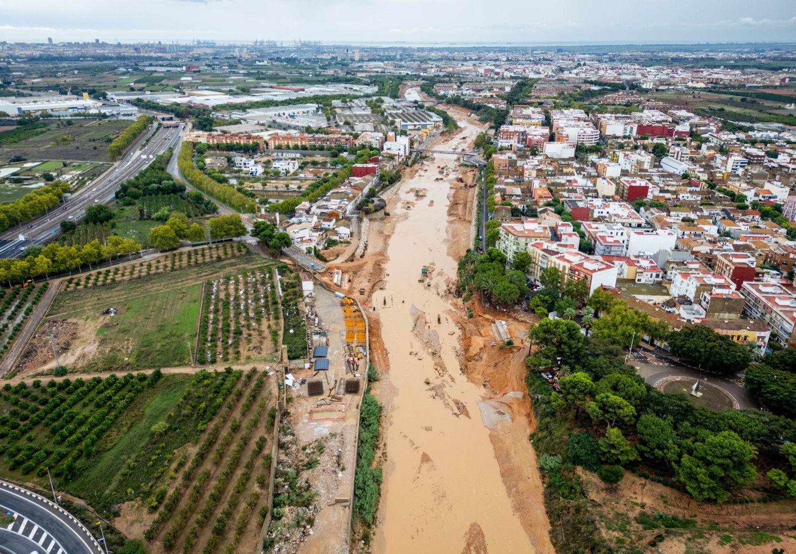 Así está el barranco del Poyo tras el paso de la dana Alice