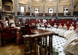 Ensayo de la proclamación, simulacro que realizó por sorteo la candidata Vega Archer, en el Hemiciclo.