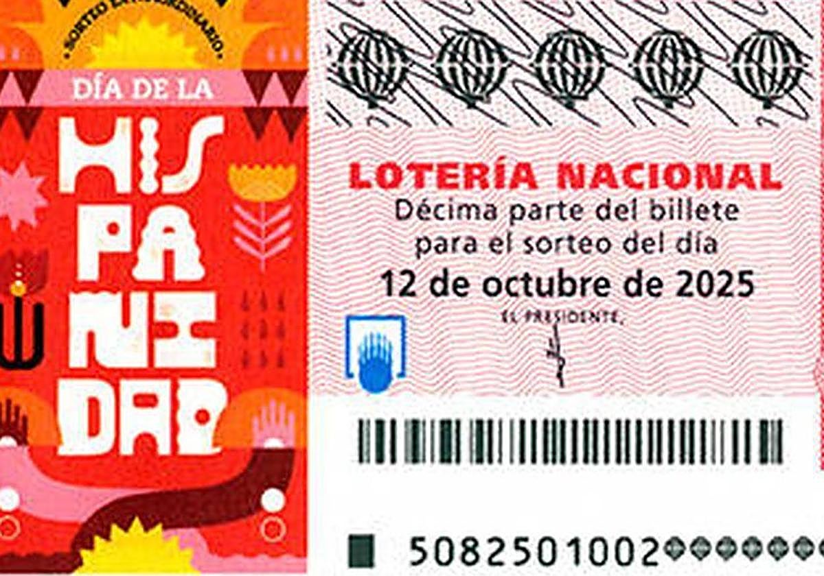 Boleto del Sorteo Extraordinario.