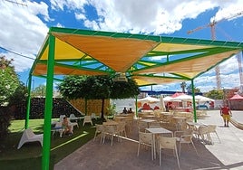 Imagen de la pérgola que se instalará en Valencia.