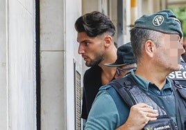 El futbolista Rafa Mir el día que declaró ante la jueza por la agresión sexual a una joven.
