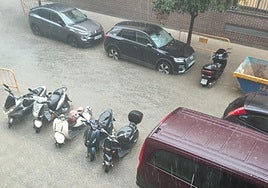 Fotos de las tormentas torrenciales este lunes en la Comunitat