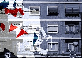 Una finca del barrio de Orriols.