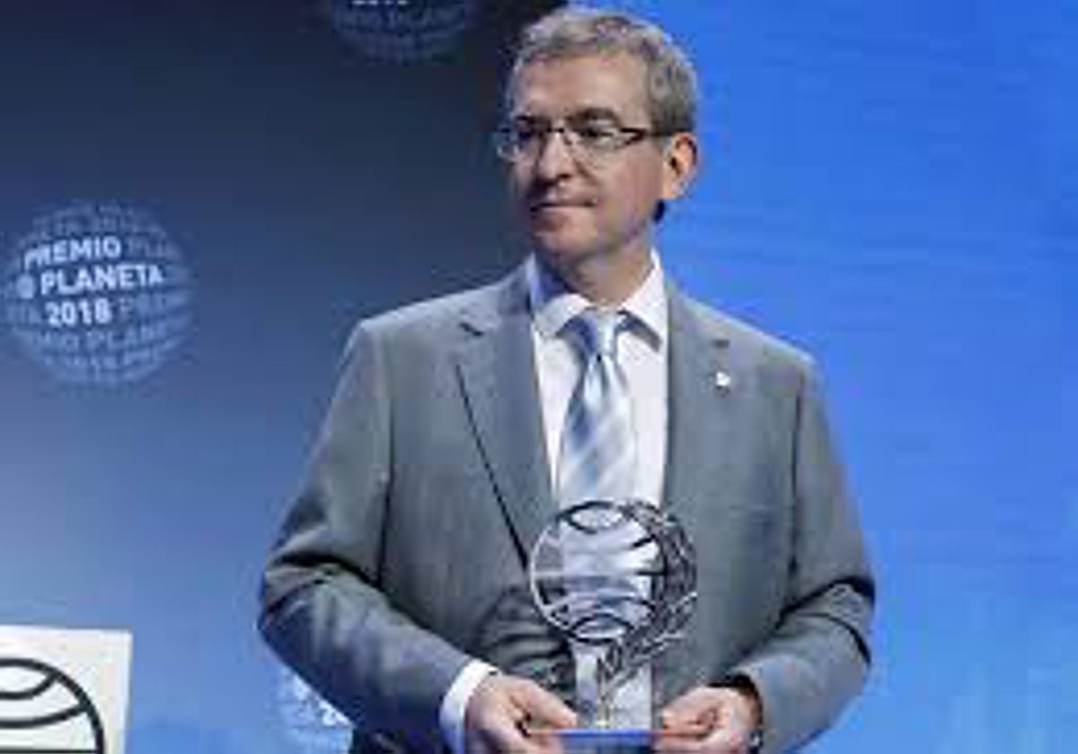 Santiago Posteguillo, cuando ganó el Planeta en 2018.