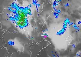 Situación de las tormentas esta noche.