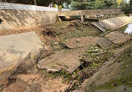 Estado en el que quedó en cauce tras la dana.