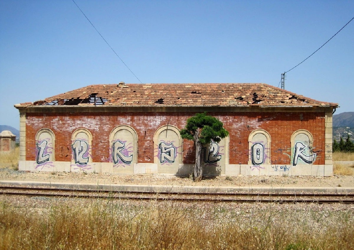La antigua estación del tren de Cocentaina.