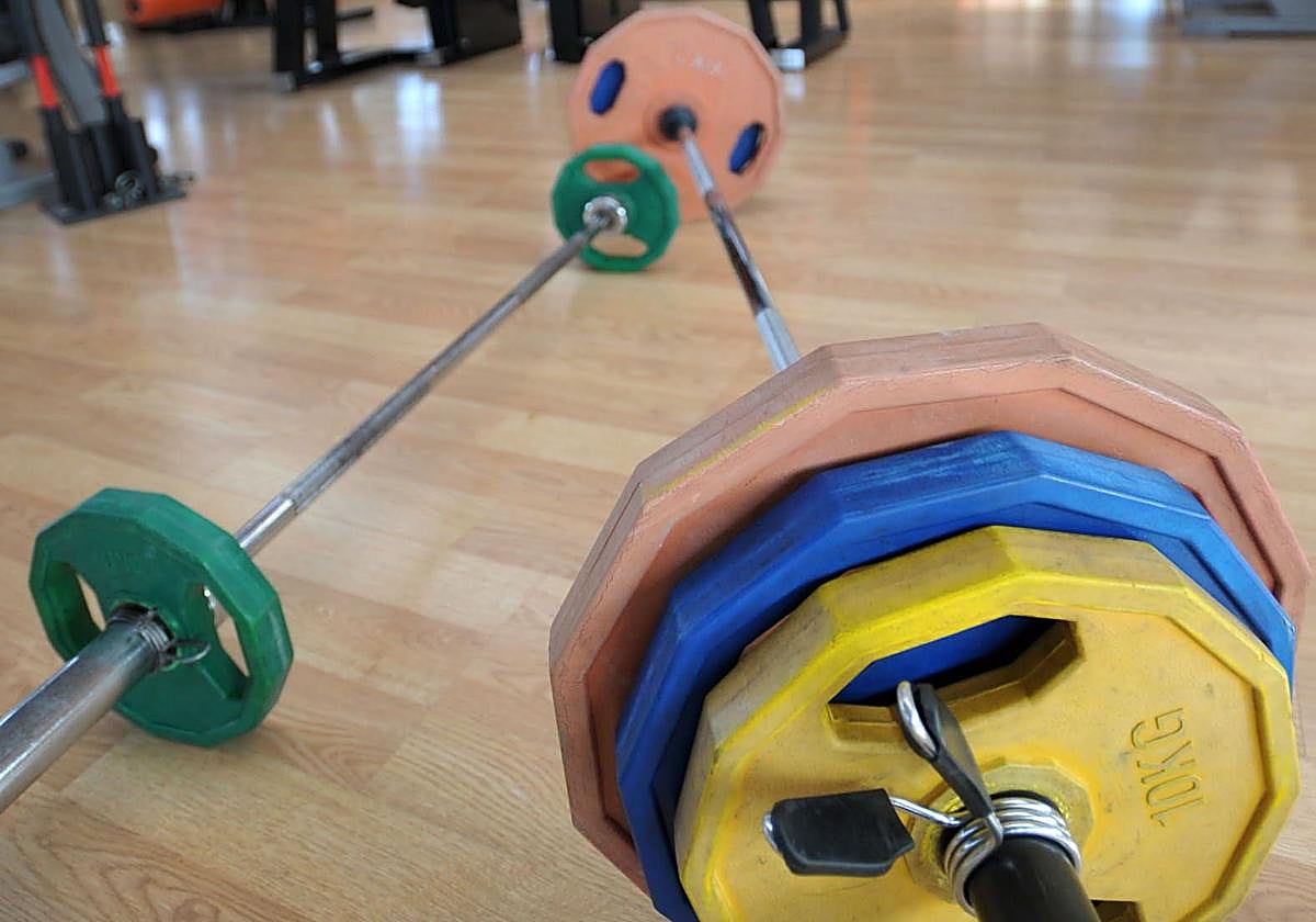 Unas pesas de halterofilia, en una imagen de archivo.
