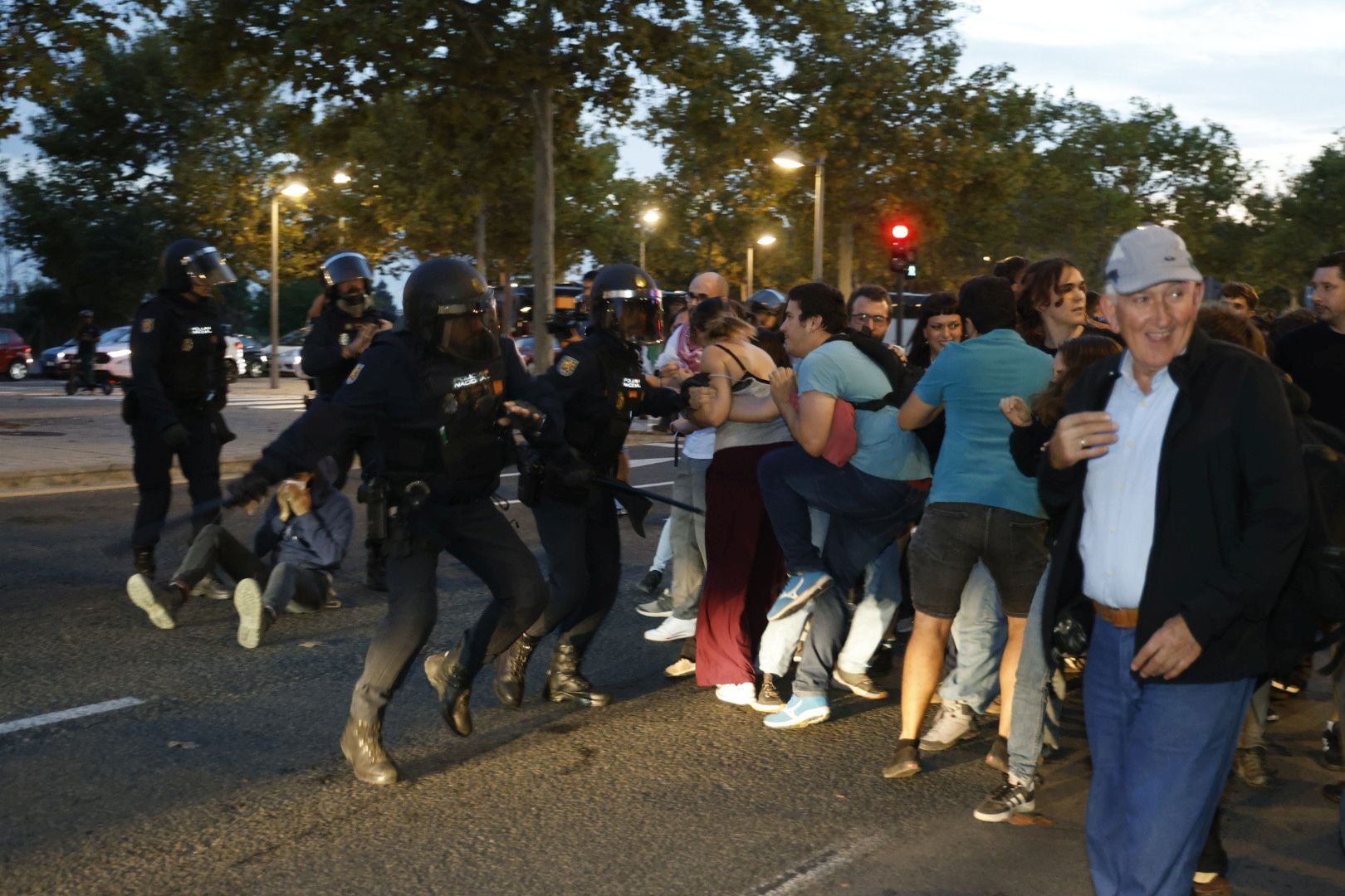 FOTOS | Protesta pro Palestina en Valencia por el Valencia Basket-Hapoel Tel Aviv