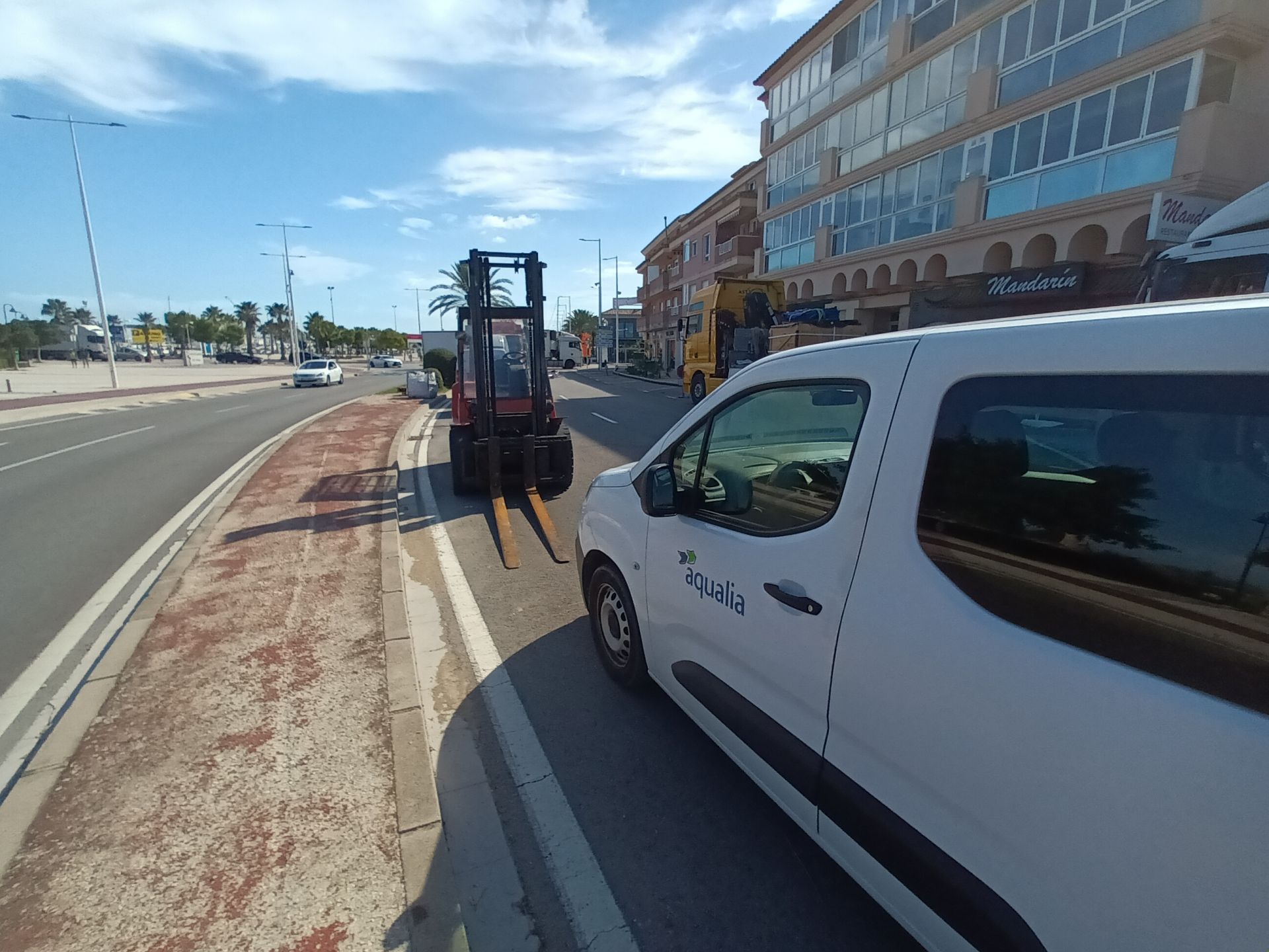 El desarrollo de las obras en el entorno de Consolat del Mar.