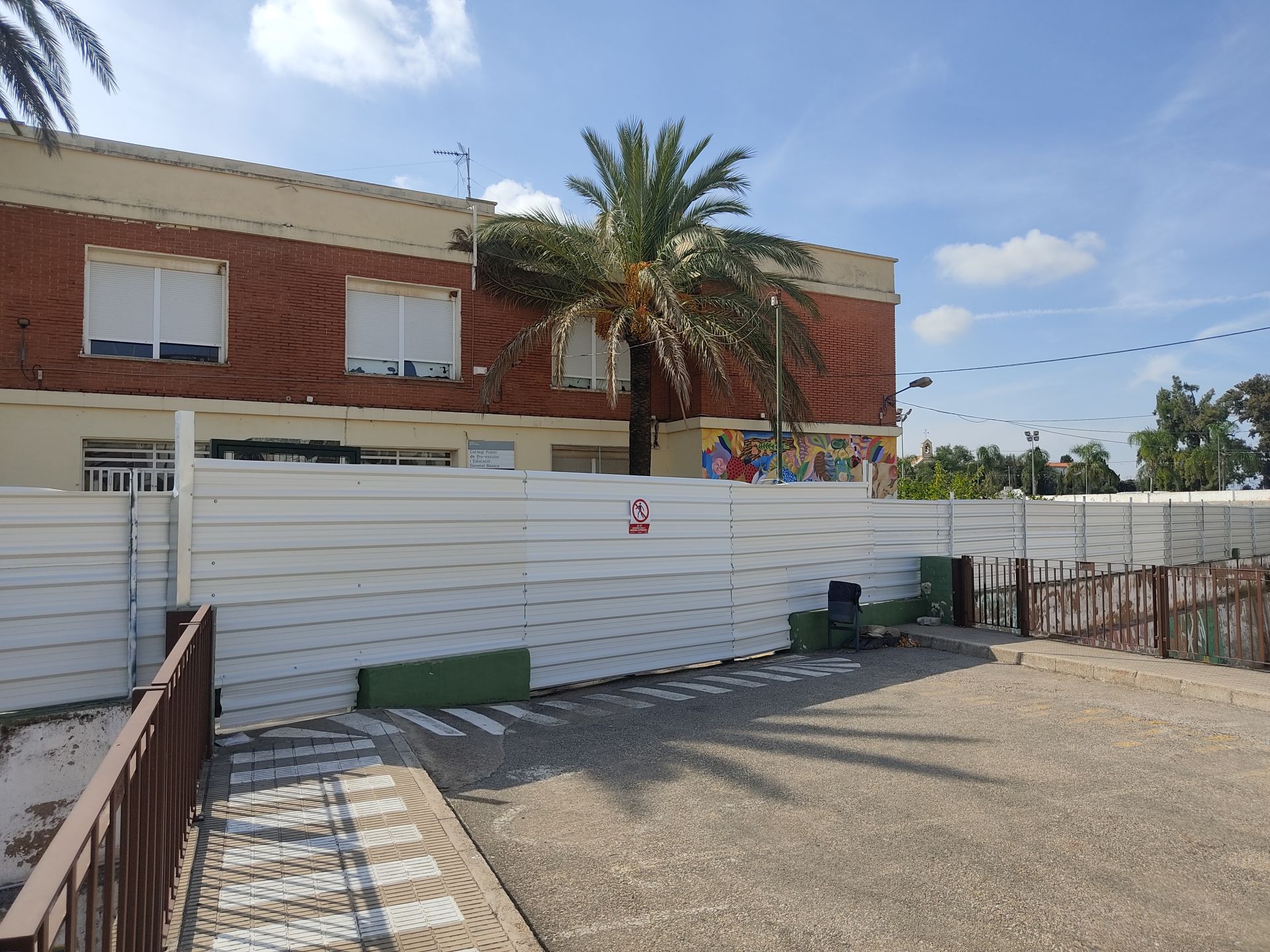 Estado del colegio Blasco Ibáñez de Alginet.