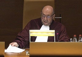 Magistrados del TJUE, durante un juicio, en una imagen de archivo.