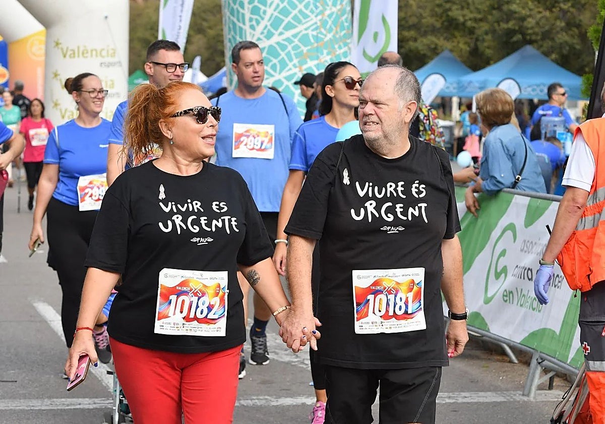 Dos participantes en la última edición de la prueba.