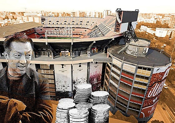 El exterior de Mestalla, desde la Avenida de Aragón, en una imagen de archivo.