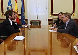 Urtasun y Rovira durante el encuentro de noviembre de 2024.