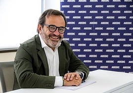 Ignacio González, durante la entrevista.