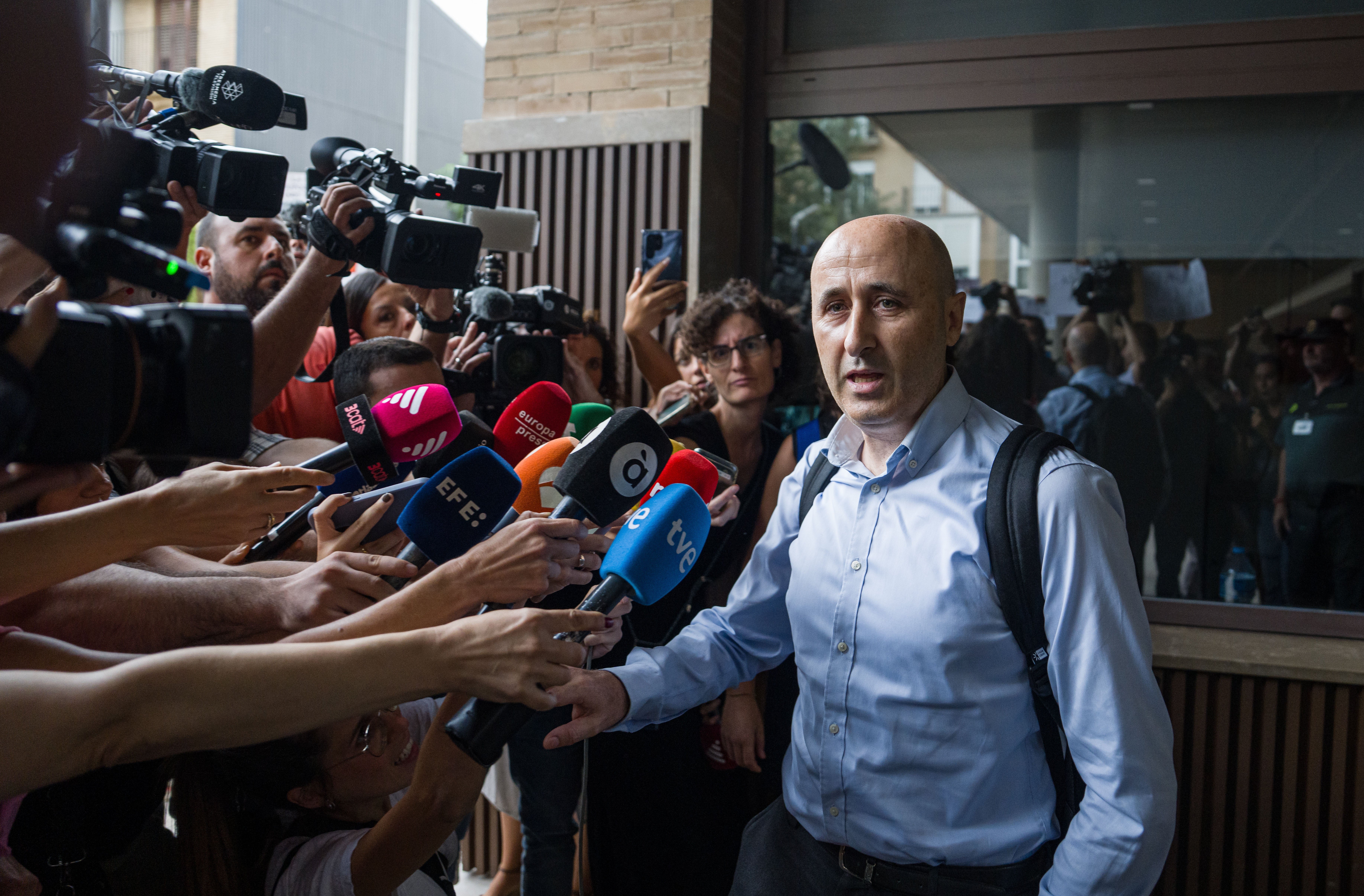 Miguel Polo, mandamás de la CHJ, durante su declaración como testigo ante el juzgado.