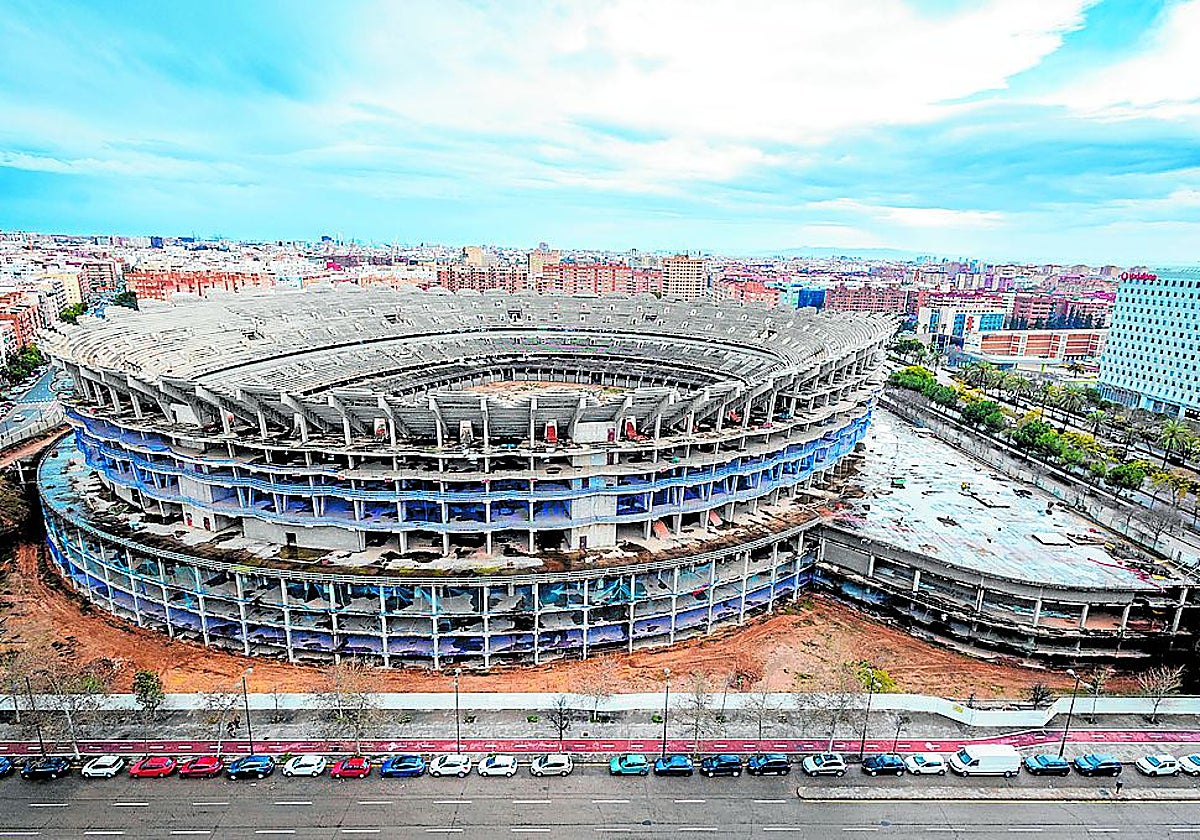 Obras del Nou Mestalla.