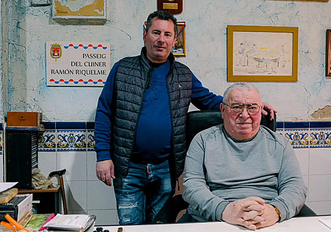 Moncho Riquelme junto a su padre, Ramón Riquelme