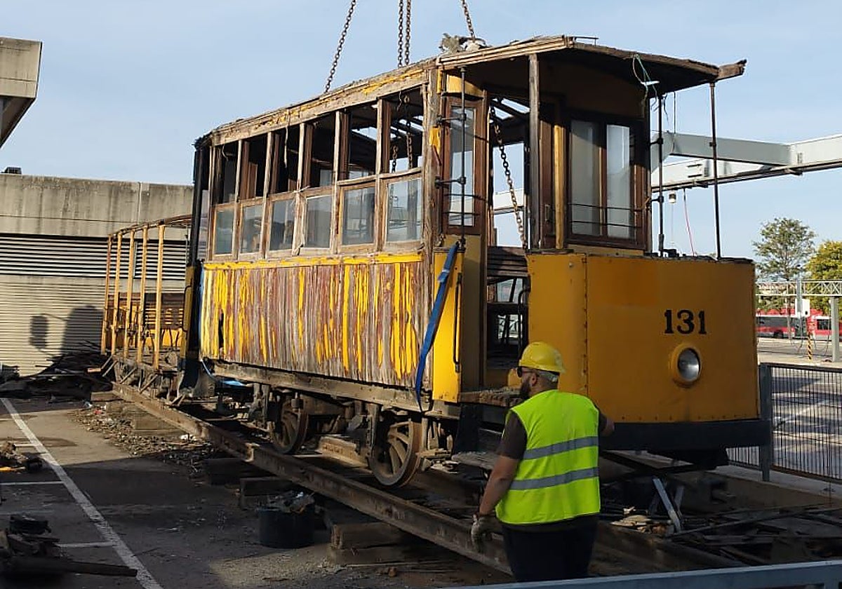 Imagen de uno de los coches que se restaurarán.