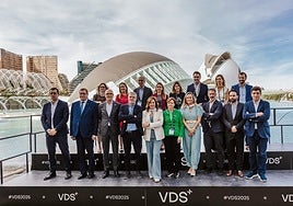 La alcaldesa de Valencia, M.ª José Catalá,  participó ayer en la inauguración institucional.