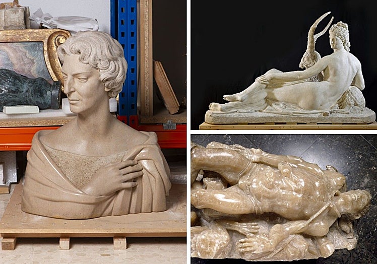 'Retrato de Gloria Samper, marquesa de Paterna del Campo', 'Enigma' y 'San Vicente en el muladar'.