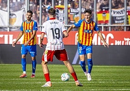 Pepelu, con la camiseta de la Senyera.