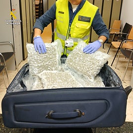 Droga requisada en el aeropuerto de Manises.