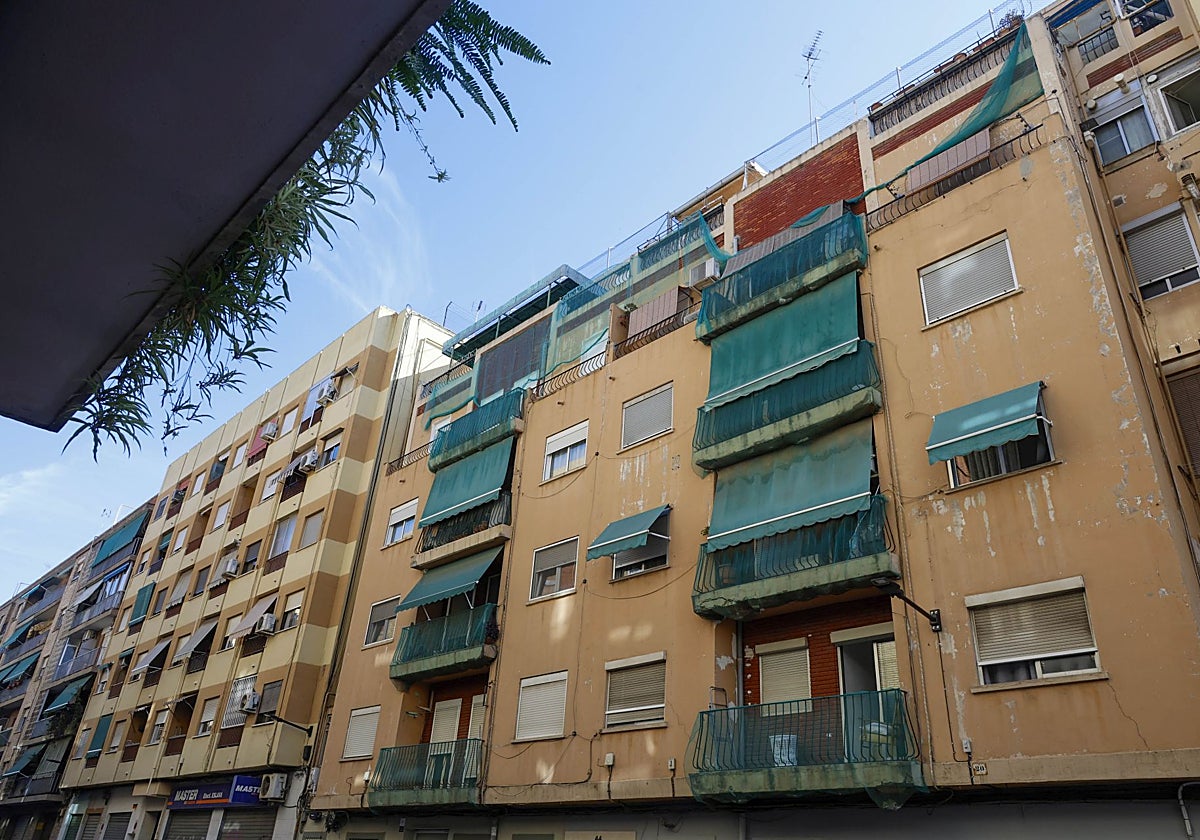Unas viviendas en Valencia.