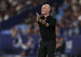 Julián Calero, durante un partido del Levante.