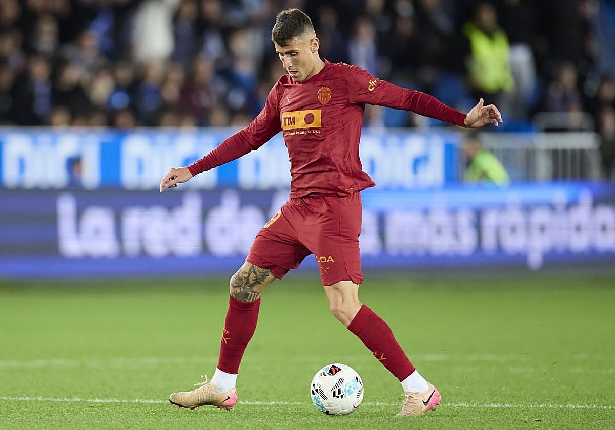 Dani Raba, con el Valencia.