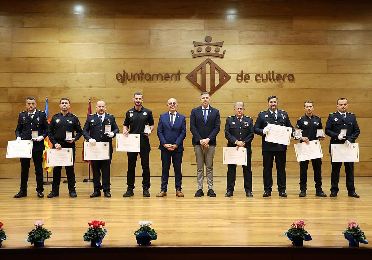 Entrega de medallas en Cullera.