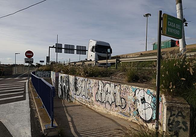 Zona de la V-30 próxima a Castellar-Oliveral.