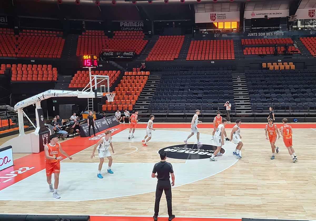 El Valencia Basket y el Real Madrid, el inicio del partido.