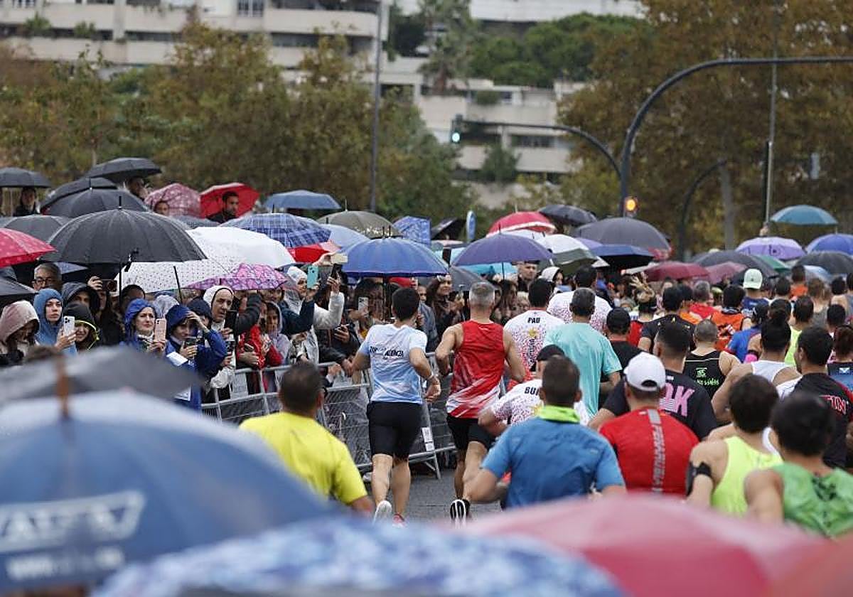 La Media Maratón de 2024 ya estuvo pasada por agua.