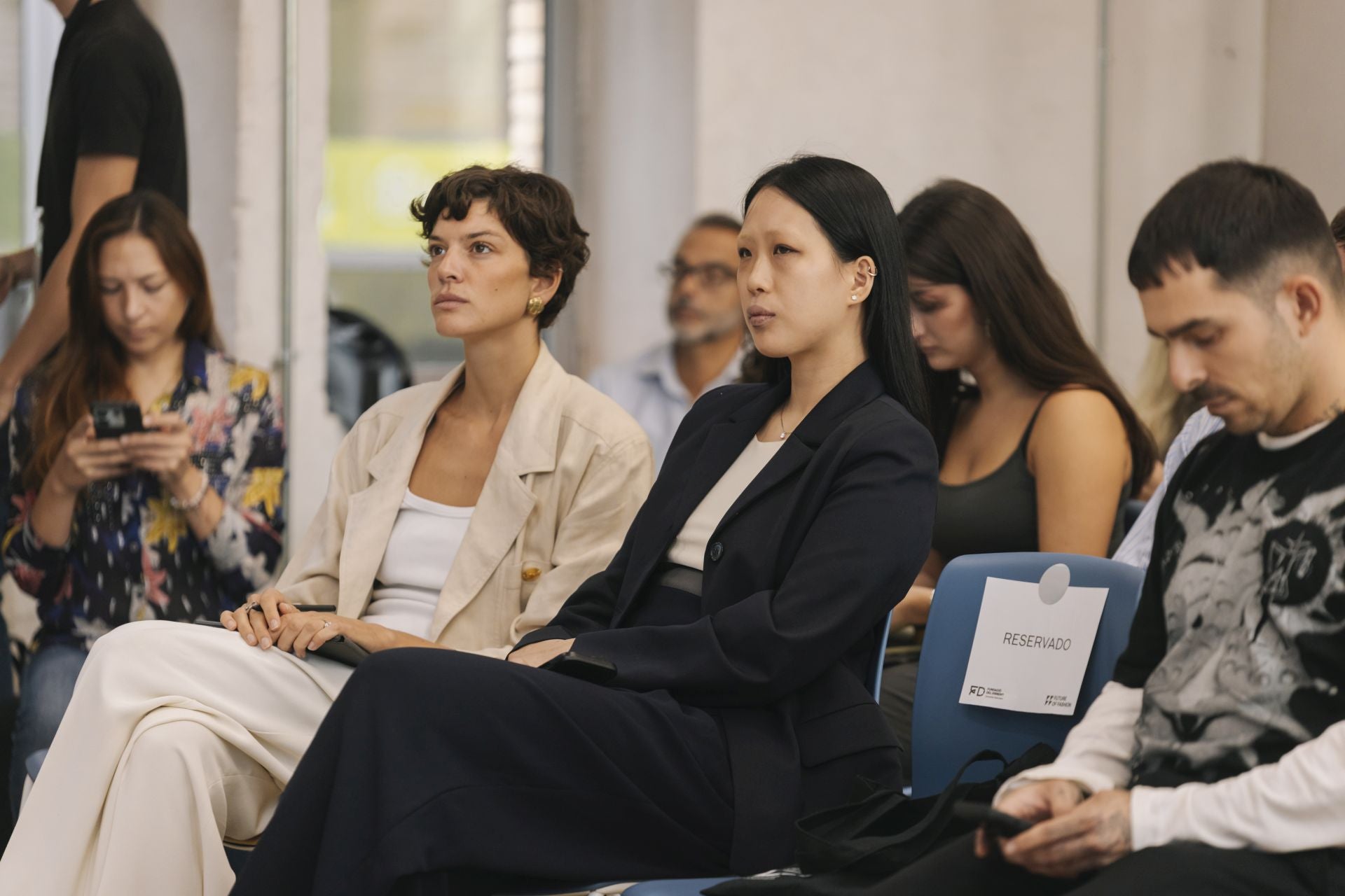 Marta Ortiz y Ann-Sophie Choi en el evento Future of Fashion.