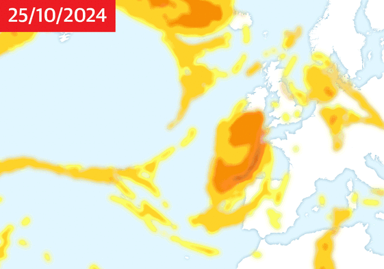Evolución del fenómeno meteorológico el día 29 de octubre de 2024 desde las 02.00 hasta las 22.00 horas.
