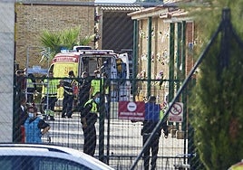 Acceso al cementerio de Torrent en noviembre de 2021 tras el crimen